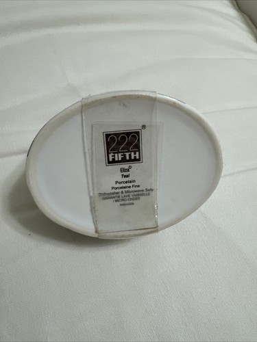 222 Fifth Eliza Teal Sugar Bowl New No Box. Dishwasher/microwave Safe With Lid - Picture 14 of 19