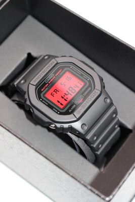 CASIO G-SHOCK DW-5600BBR-1JF BLACK AND BOLD RED Dial Square Gift