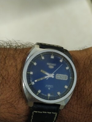 VINTAGE SEIKO 6319-8030 Blue Dial japan 21J 40mm WORKING | eBay