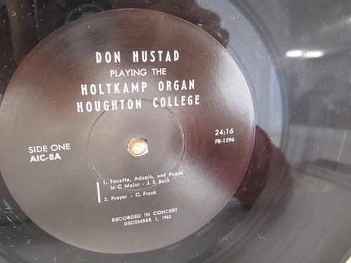 Don Hustad Plays The Holtkamp Organ, Houghton College LP Bach/Hymns/Franck Live - Picture 2 of 2