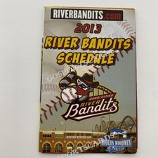 2013 Quad Cities River Bandits Pocket Schedule Astros Minor Baseball