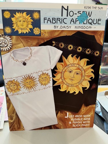 Daisy Kingdom No-sew fabric applique "The Sun" 6296 Iron-On New unopened