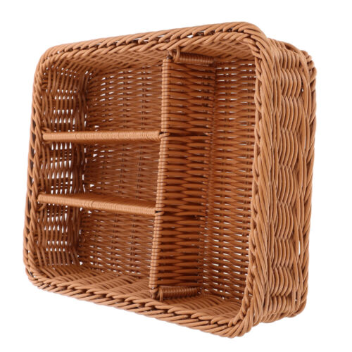 Silverware Drawer Organizer Cutlery Storage Organizer Wicker Bread Basket