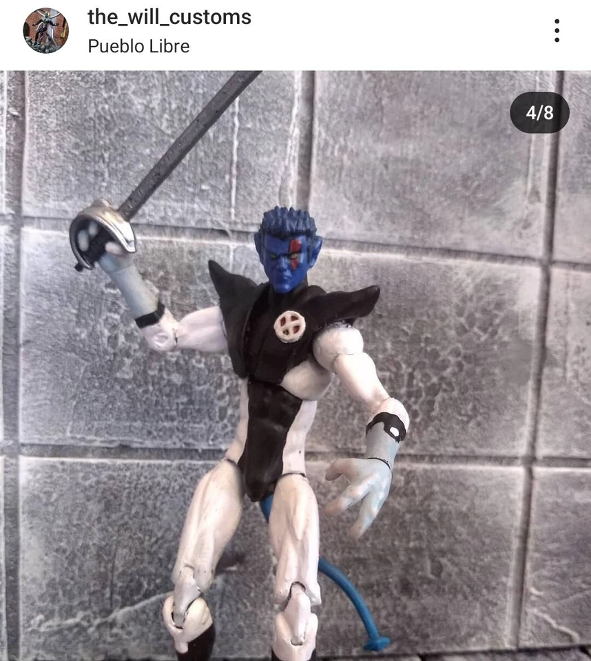 Figura de acción personalizada 1:18 3,75 Nightcrawler X-Men Xmen ESCALA UNIVERSO MARVEL Foto 4 de 4