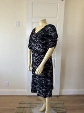 Michael Kors Womens Cowl Neck Shift Dress Rayon Stretch Career Formal Cocktail L