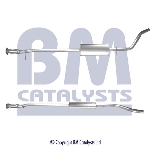 BM Catalysts BM50231 Auspuff Anschlussrohr Silber 2 Jahre Garantie-image