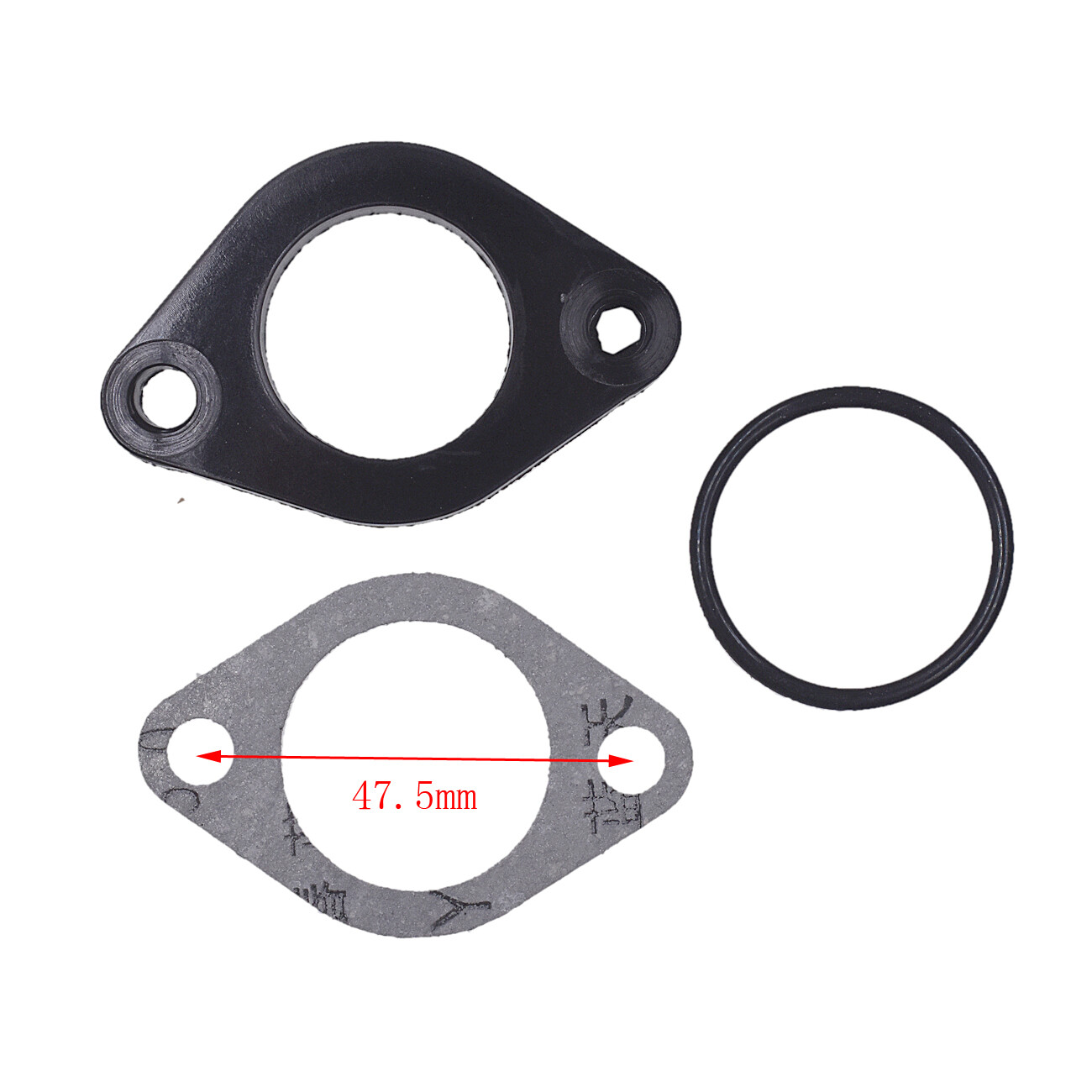 PZ19 Carburetor Carb Manifold Intake Pipe Gasket Spacer Fit 110cc 125cc
