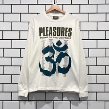 PLEASURES UNIVERSE LONG SLEEVE T-SHIRT NATURAL