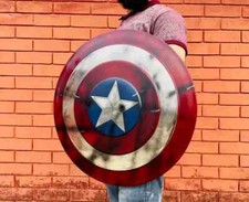 Captain America Damage Shield Steve Rogers Shield  Metal Prop Replica Avengers