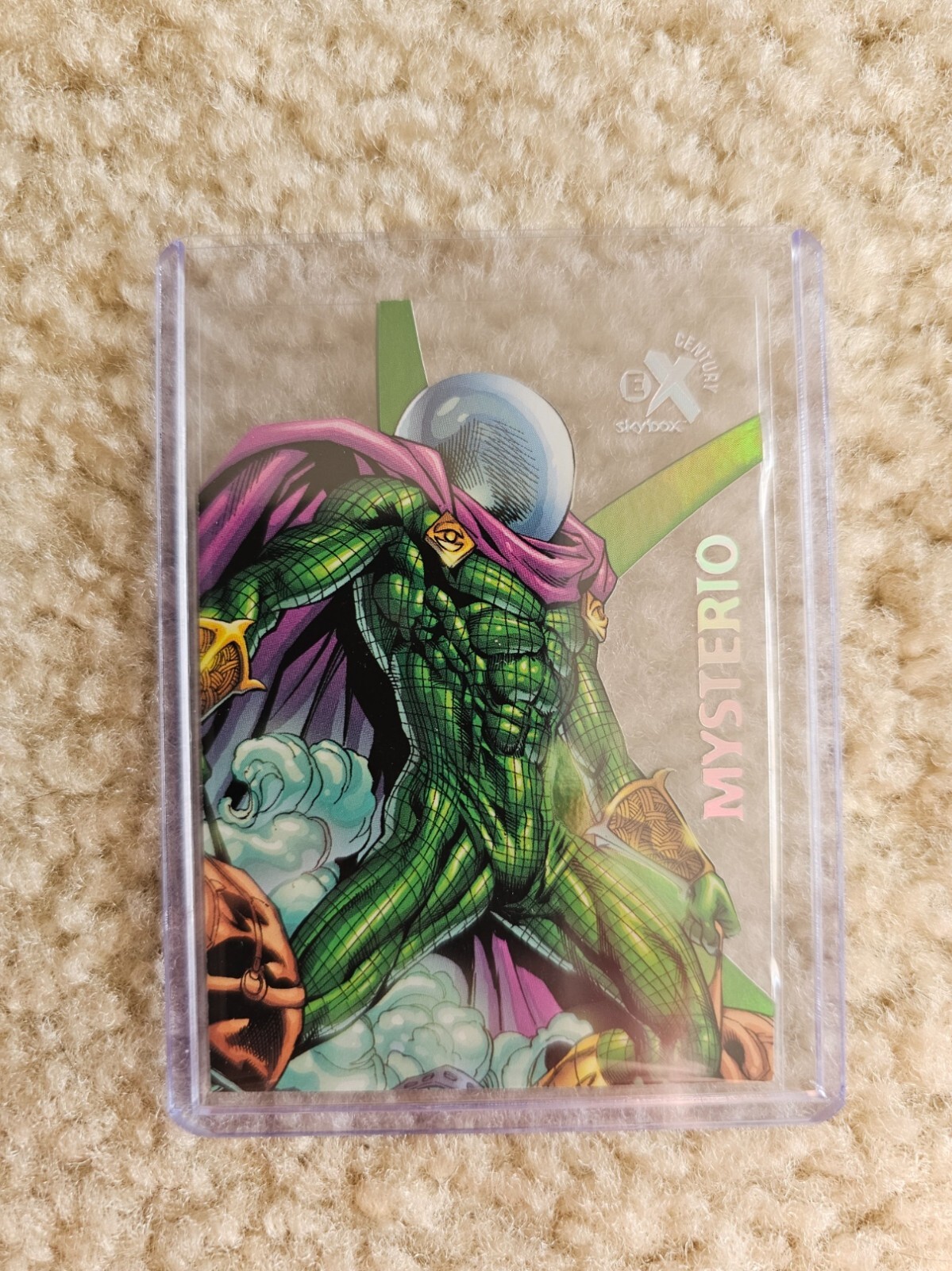 2017 Fleer Ultra Spider-Man Mysterio Skybox EX Century Acetate Card - #EX6