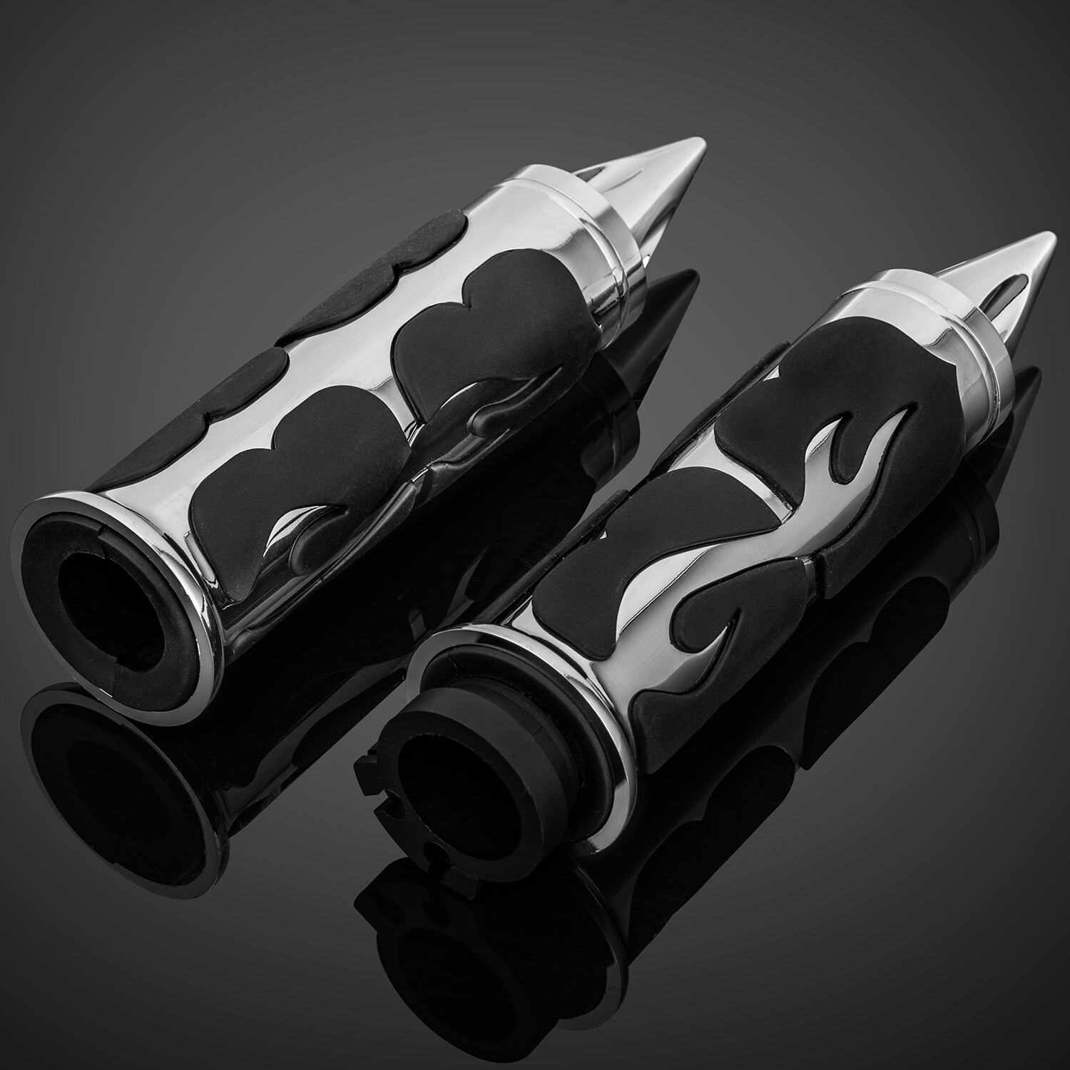 For Harley Honda Yamaha Suzuki 1" Motorcycle Handle Bar Hand Grips W/ Throttle