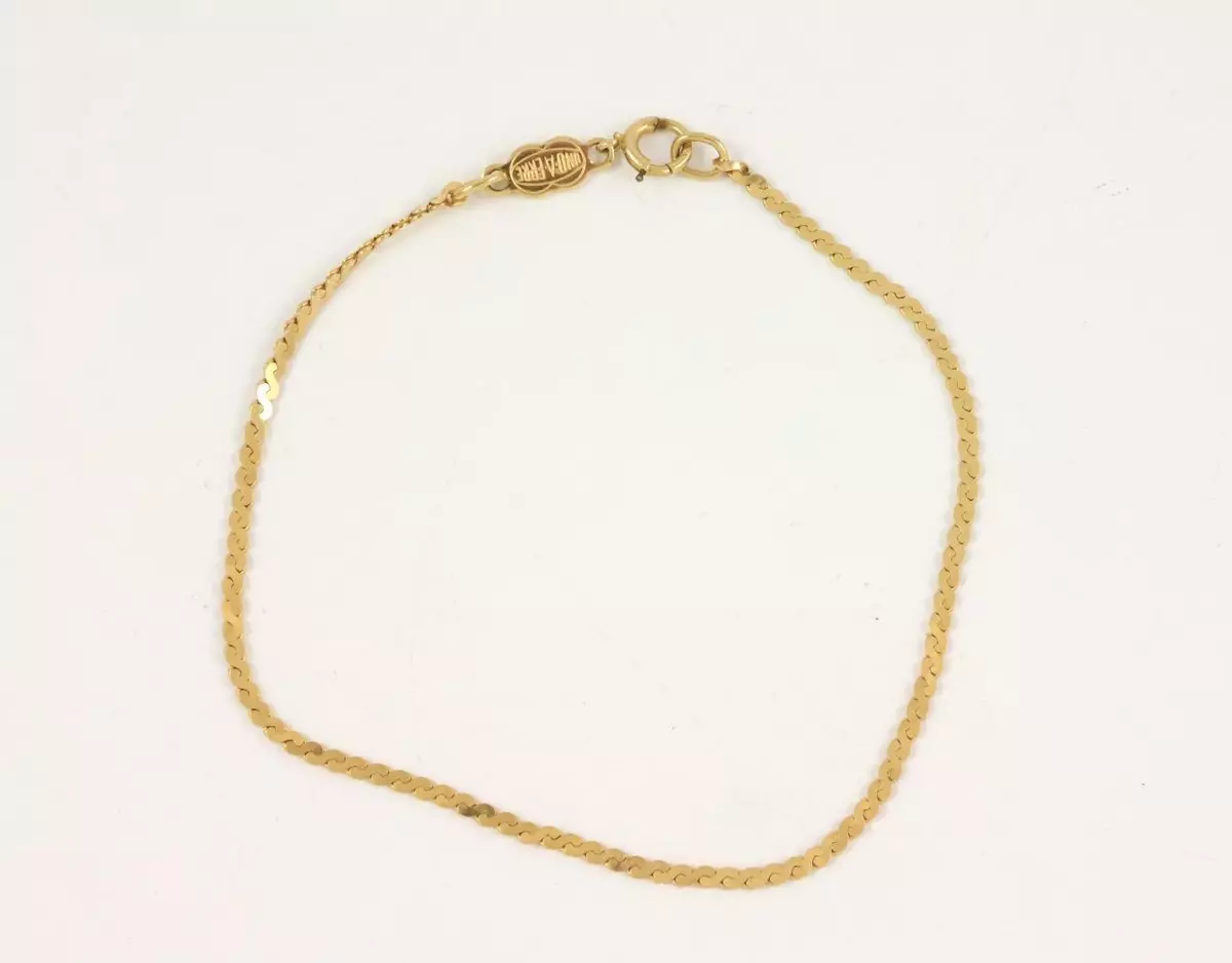 14k gold sales serpentine bracelet