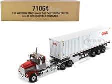 WESTERN STAR 4900 SF W/40' SEA CONTAINER "OOCL" 1/50 MODEL DIECAST MASTERS 71064