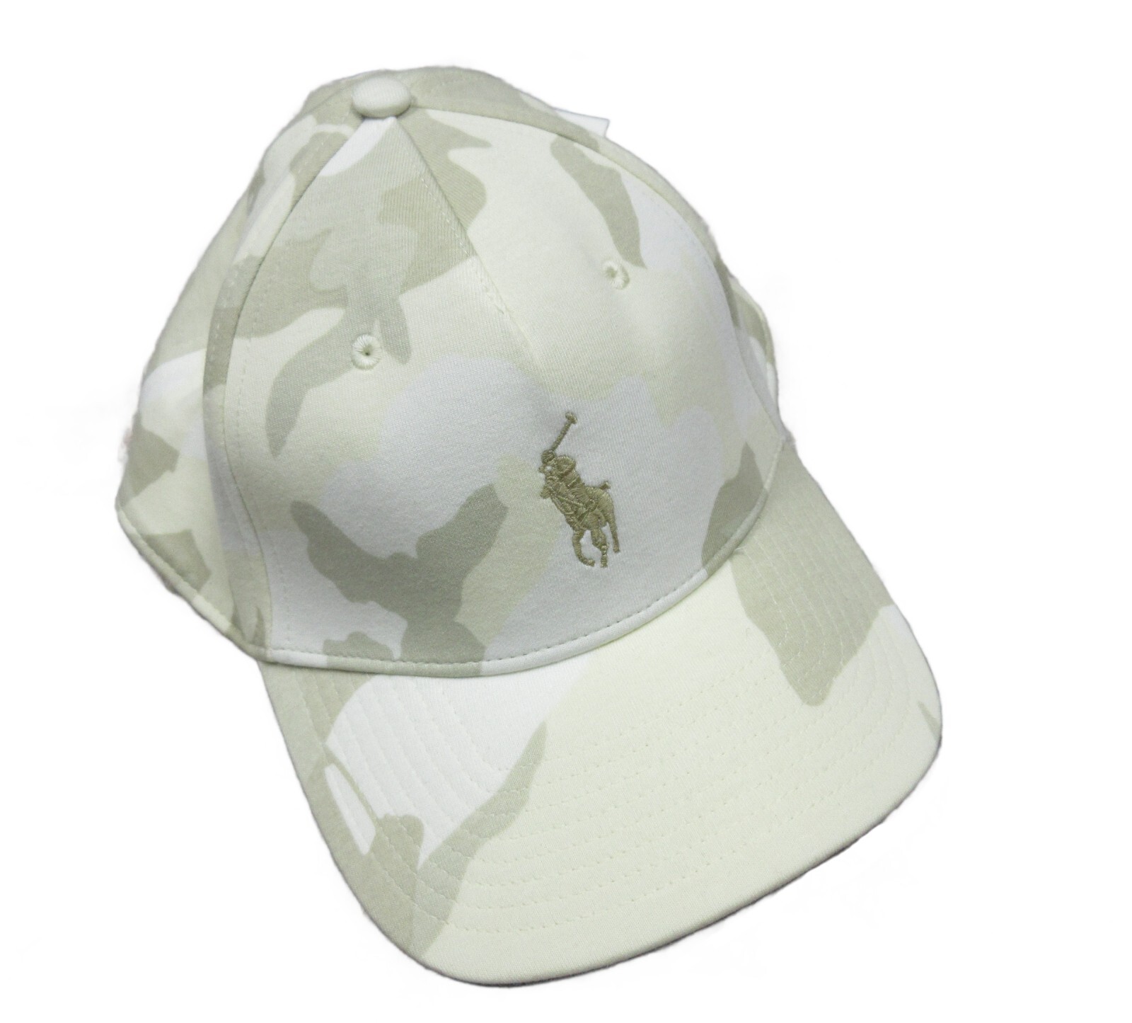 PONY Polo Ralph Lauren Cappello da Baseball Uomo Pietra Mimetico Logo Twill