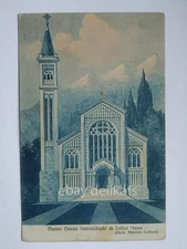COLIC PLANO Lecco new church old postcard