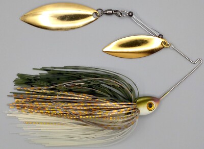 Custom Spinnerbait ~ Mostly Cloudy ~ 3/8 oz Double Willow