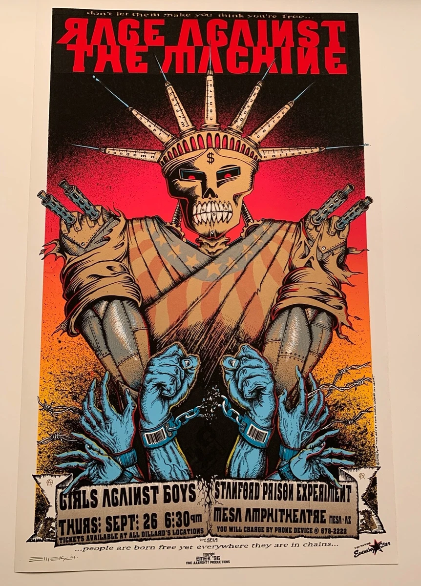 Rage Against The Machine Concert Poster