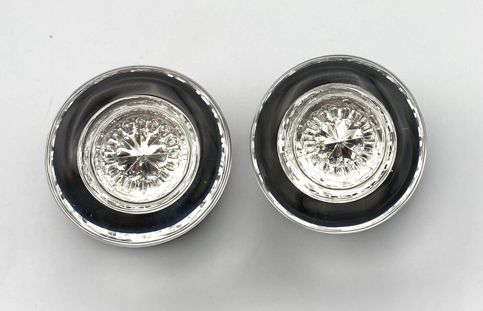 怀旧仓库水晶玻璃门旋钮永恒青铜通道套装 700226 — 第 2/4 张图片