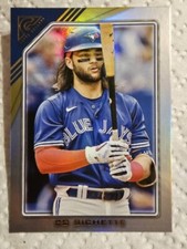 2022 Topps Gallery Baseball Bo Bichette Base #186 Rainbow Foil