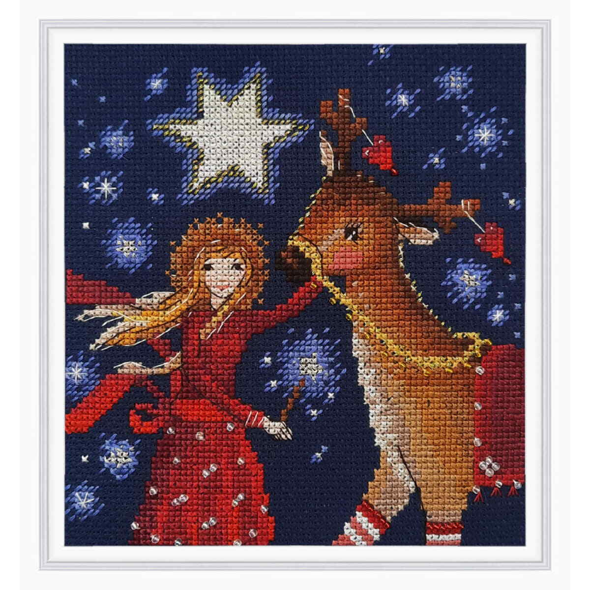 RTO counted cross stitch kit ""Guiding star"", 14,5x15,5cm, DIY
