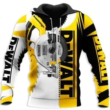 New Dewalt Hand Tools 3D All Over Printed Lightweight Hoodie Top Gift's 2025