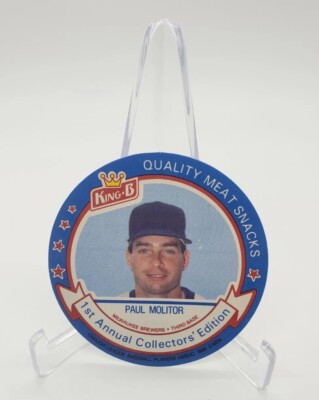 Paul Molitor 1988 King B 1st Annual Collectors Edition MSA Disc #23