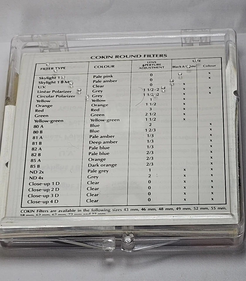 Cokin  France 46mm Genuine OEM UV Coated Glass Lens Protector Filter E-46 E46 - Image 4 of 4