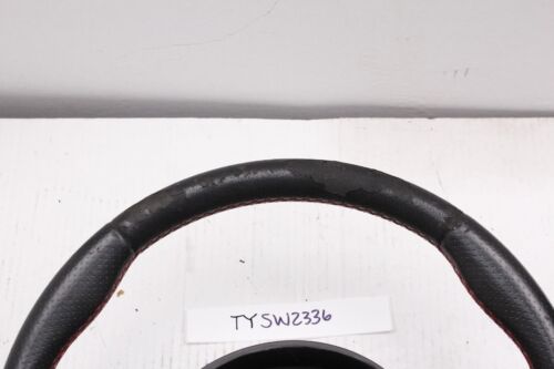 2013-2016 Subaru BRZ Scion FR-S Black Leather Steering Wheel RedStitch Paddle - Picture 2 of 10