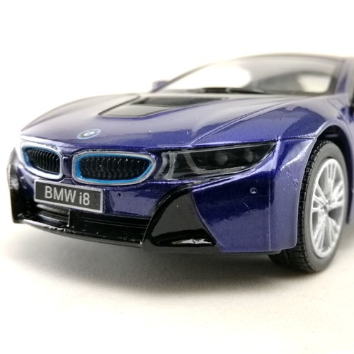BMW i8 Plug-in Hybrid DieCast Modellauto Kinsmart Maßstab 1:36 Spielzeug Sammlung Hobby - Bild 8 von 36
