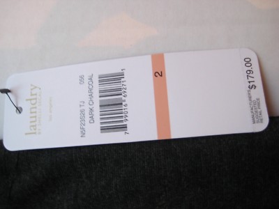 グッチ NWT $179 LAUNDRY BY SHELLI SEGAL WORK CASUAL KNIT PANTS GRAY-BLACK