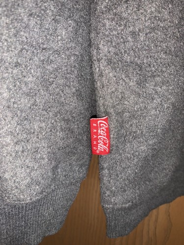 Coca-Cola Gray Pullover Sweatshirt Junior size large 11/13 - Picture 5 of 5