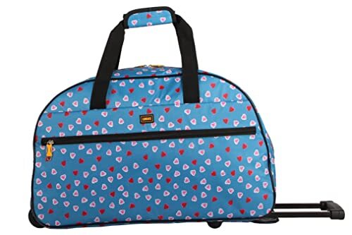 Lucas - Bolso de lona de patrón ligero de 22" - Maleta de viaje corta con 2 rodillos - Imagen 18 de 35