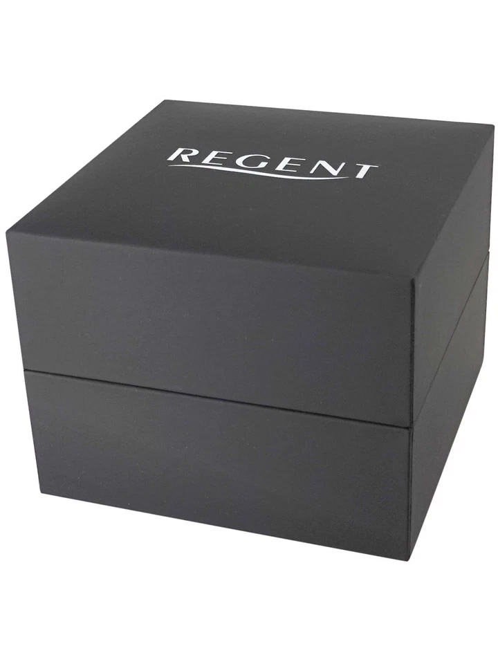 REGENT Orologio Da Uomo Cronografo Acciaio/Nero Chrono 11150795 - Immagine 2 di 2