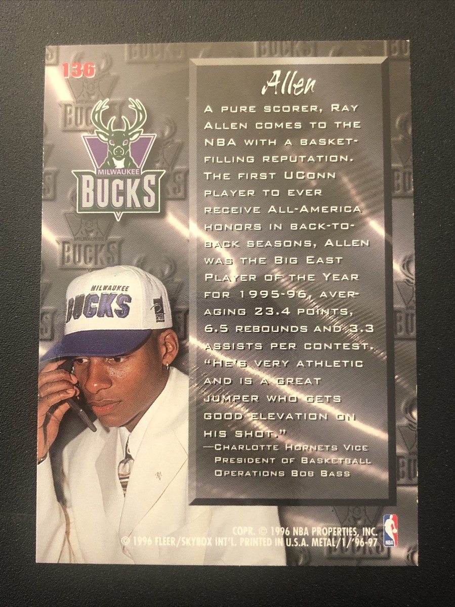 1996-97 Fleer Metal Ray Allen #136 Rookie | eBay