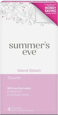 Douche, Vaginal Douche for Women, Island Splash, 4 Units, 4.5 Oz Each, 1 Pack
