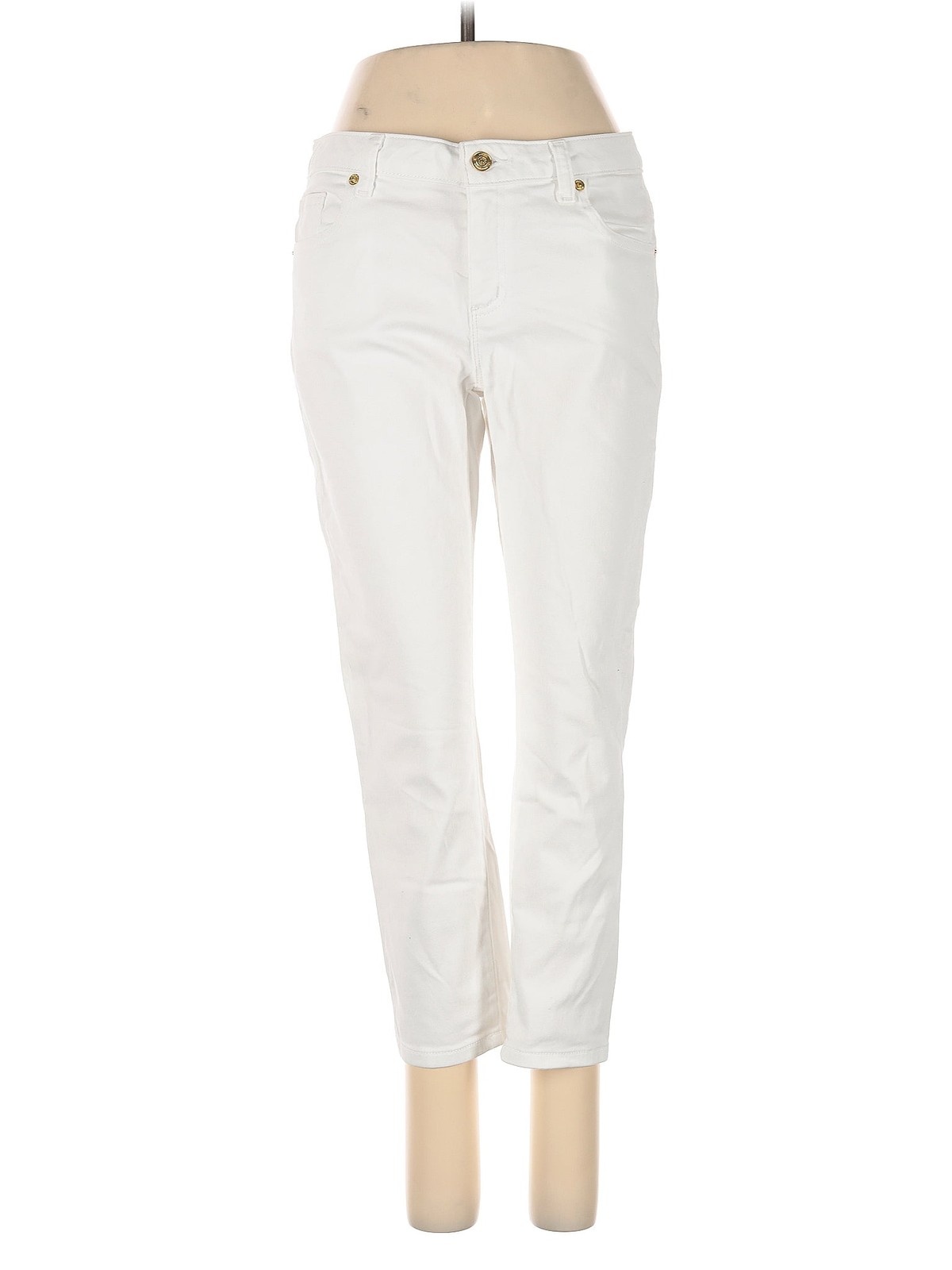 MICHAEL Michael Kors Women Ivory Jeans 4