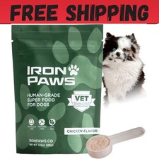 Iron Paws Human-Grade Superfood For Dogs, Premium Greens Powder Supplement Fo...