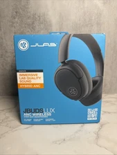 JLab Lux ANC Wireless Headphones Hybrid Active Noise Cancelling Black NEW Sealed