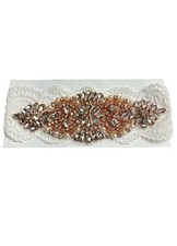 Rhinestone And Lace Wedding Prom Garter