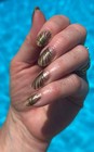Color Street Play PALM OBSESSION polish strips floral glitter design FDG771 — photo 3