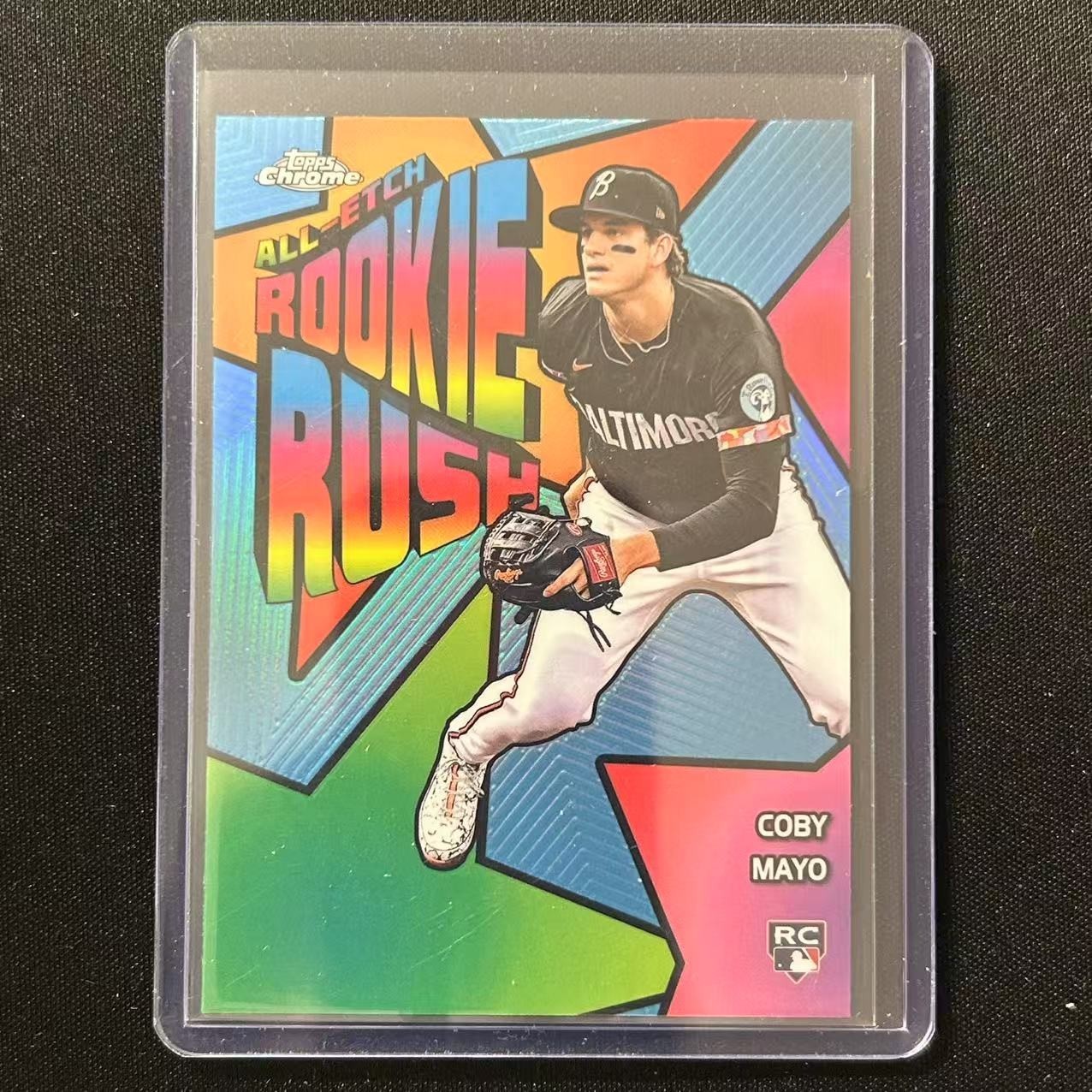 💎2025 TOPPS CHROME BASEBALL ALL-ETCH ROOKIE RUSH REFRACTOR COBY MAYO #CERR-2