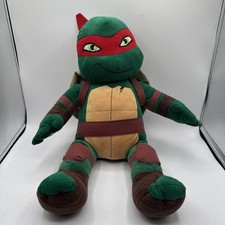 Teenage Mutant Ninja Turtles Raphael W/ Shell Build A Bear Plush 18" Stuffed Toy