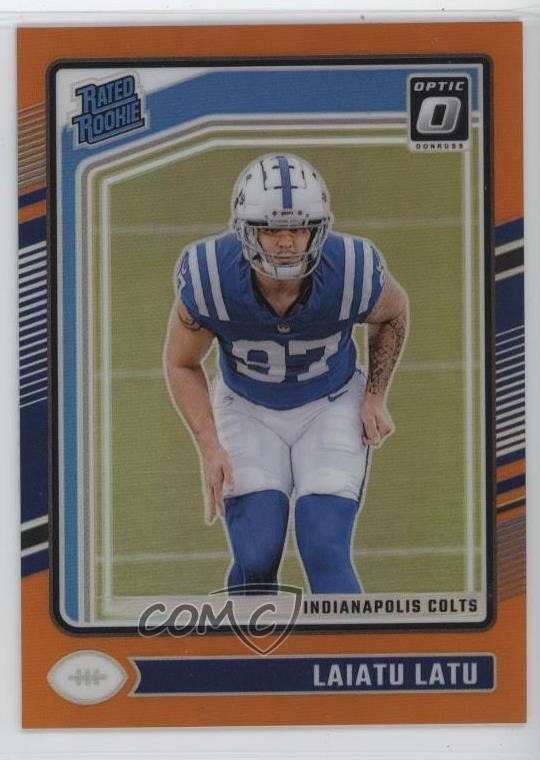 2024 Panini Donruss Optic Rated Rookie Orange Prizm 163/249 Laiatu Latu #267 6q5
