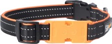 Reflective Nylon Dog Collar Adjustable Heavy Duty Quick Release Buckle Fits M