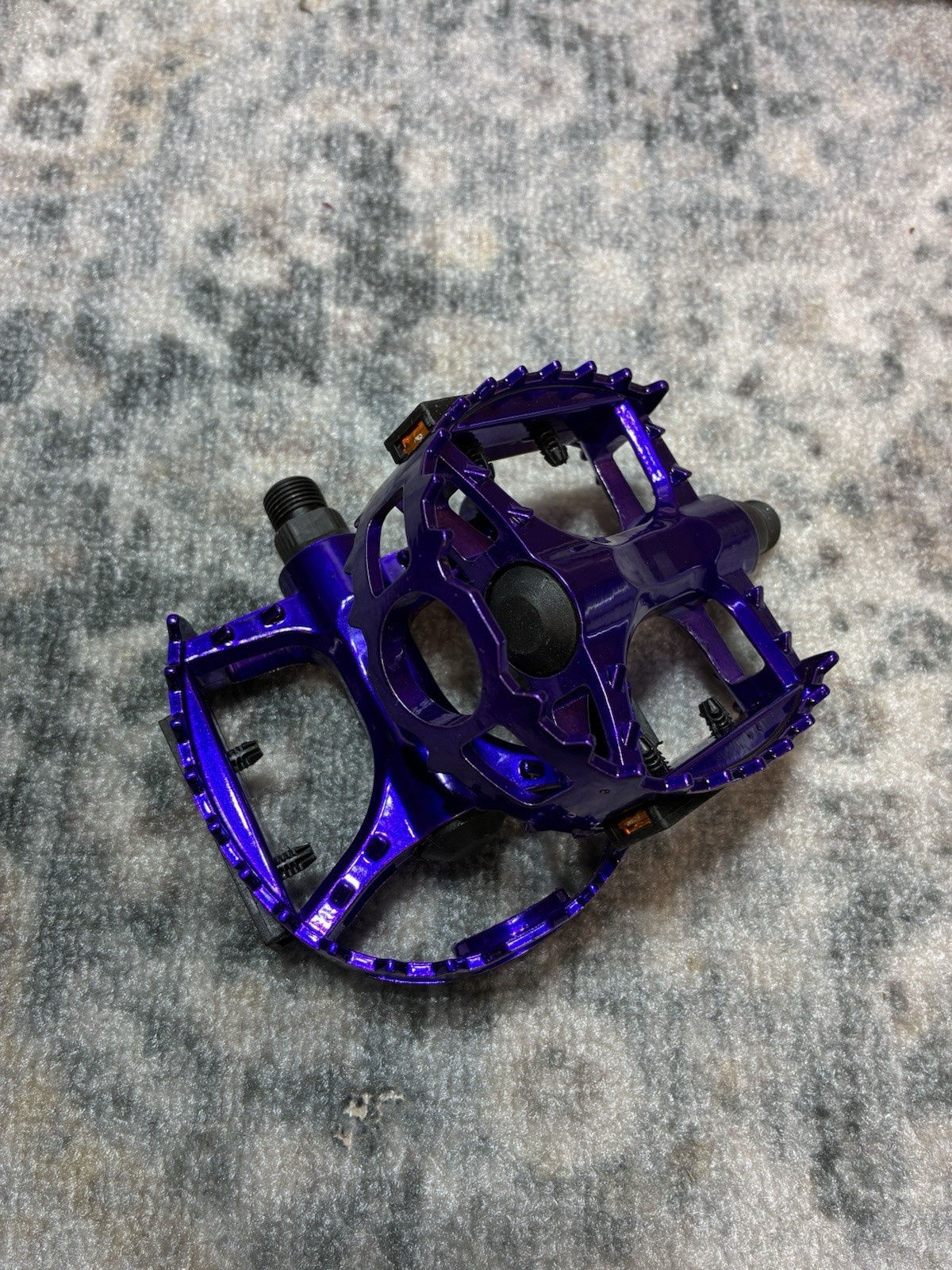 Hardluck Bear Trap Pedal 9/16" Old School KKT Style Fits 3 pc Cranks Ano Purple