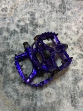 Hardluck Bear Trap Pedal 9/16" Old School KKT Style Fits 3 pc Cranks Ano Purple
