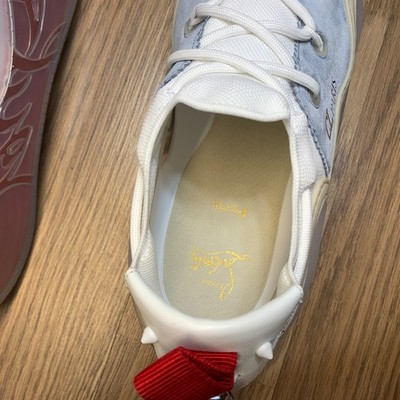 Christian Louboutin CL Studded Arpoador Zinc Blue Suede Sneakers Mens 10 EU 43 $_57.JPG?set_id=880000500F main image 3
