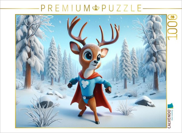 Calvendo Puzzle A Frosty Superhero Adventure | 1000 Pieces, Finished Size 25.2 ×-image