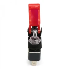 Race Toggle Switch W/ Safety Cover Red Johnny Law Motors KICSW35R truck hot rod