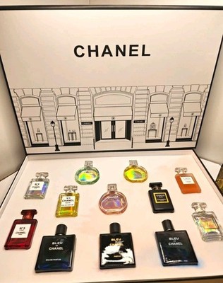CHANEL Perfume Miniature Bottle Collection Set Display (Multiple Bottles)
